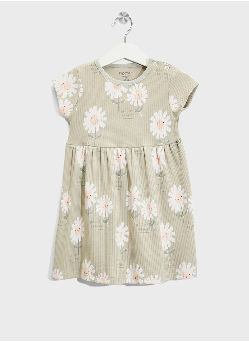 ريبلز مع نمشي Girls Cotton Dress