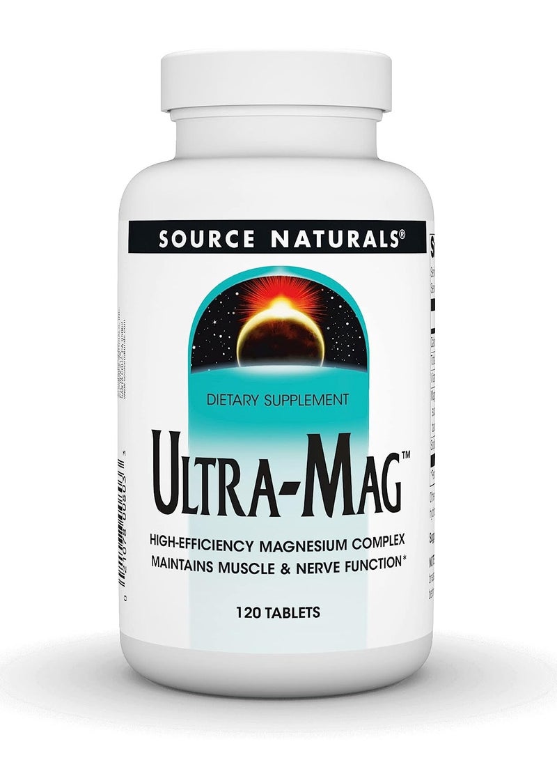 سورس ناتشورالز ألترا ماج مركب مغنيسيوم عالي الكفاءة 120 قرص