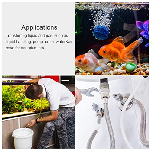 uxcell أنبوب سيليكون uxcell 8 مم ID × 10 مم OD 5 م أنبوب مطاطي سيليكون مرن خرطوم هواء أنبوب ماء لنقل المضخة شفاف - Image 4