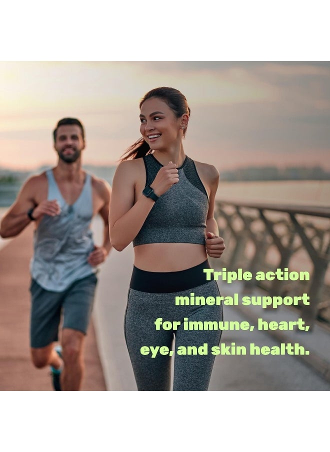 DEAL SUPPLEMENT - Zinc 50mg with Selenium 200mcg + Copper, 240 Capsules, 8 Month Supply, 3 in 1 Mineral Formula, Zinc Picolinate Complex Supplement, Supports Healthy Immune System for Adults and Kids - Image 1