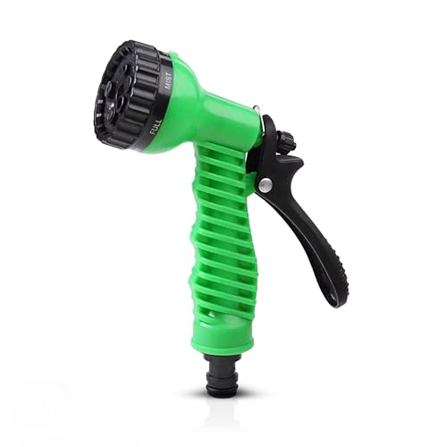 ROOTS & LEAF Garden Spray Gun � 7 Adjustable Water Patterns | Hands-Free Operation with Labor-Saving Clip | Water Flow Control | For Car Washing, Pet Cleaning, Garden Watering - Pack of 1 - Image 1