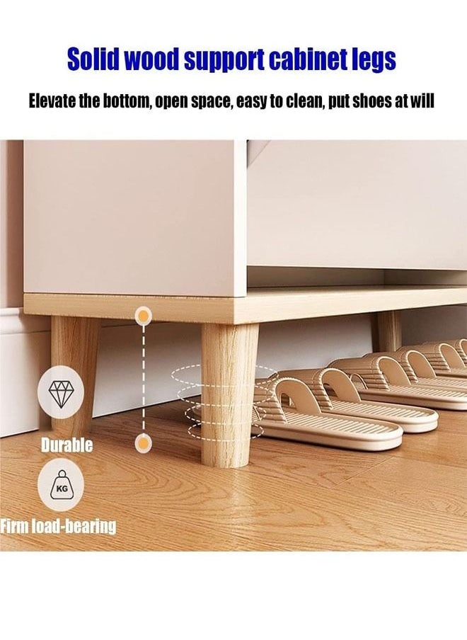 NKX - Wooden Large Capacity Storage Shoe Cabinet Rack - Image 1