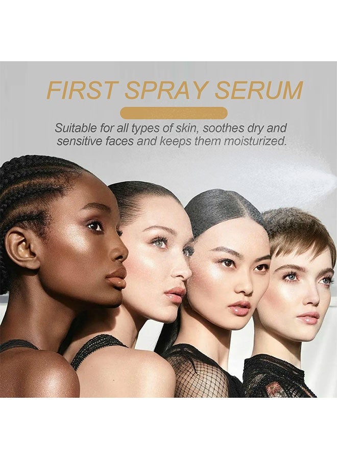 EELHOE First Spray Serum,White Truffle First Spray Serum，Hydrating Face Mist - Instant Moisture Boost，Gentle Face Spray for Active Skin Repair, Facial Radiance, 100ml - Image 2