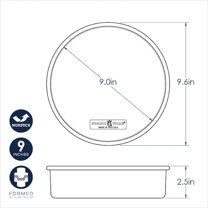 ALUMINUM Brilliant Nonstick Aluminum 9Inch Round Pan - Image 3