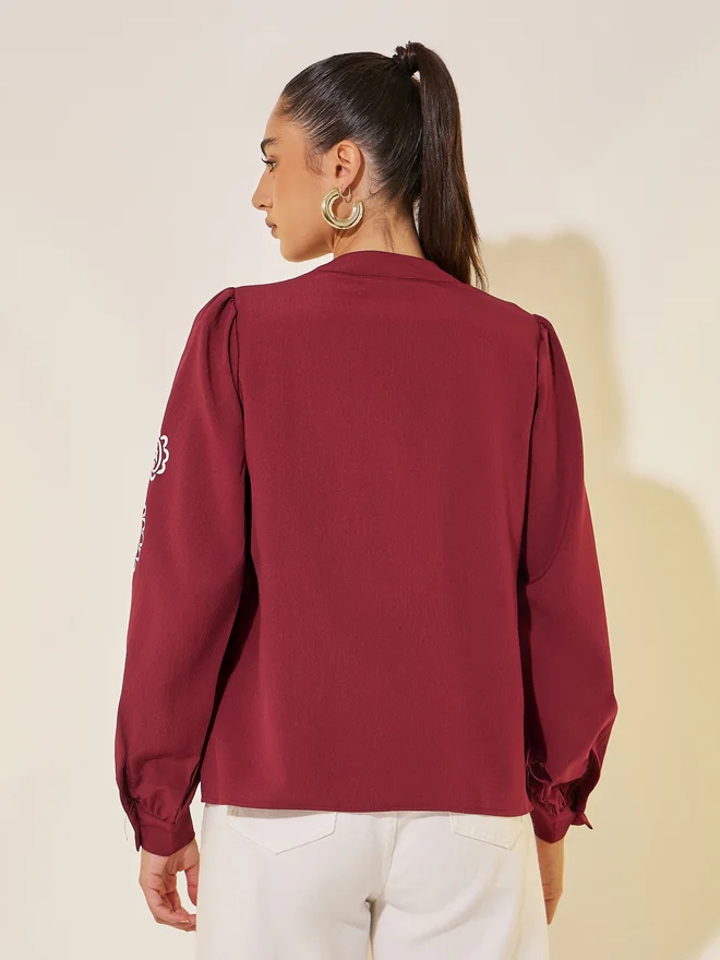 Take Two Take Two Floral Print Long Sleeve Regular Fit Shirt