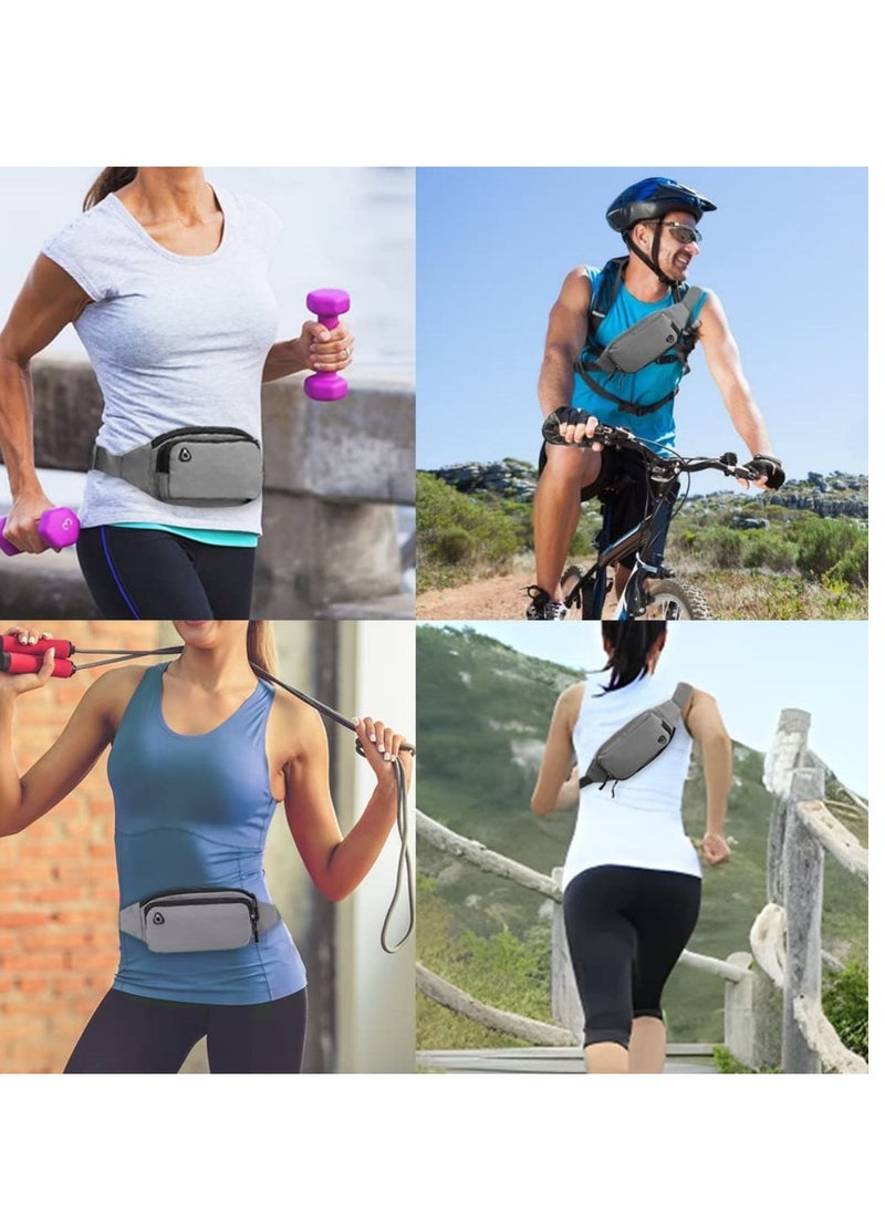 SYOSI - Large f anny Pack Belt Bag   Elastic Belt, Fit 15 to 43inch Waists Holds Phones up to 4.7inch  for Running Hiking Travel Workout Dog Walking Outdoors Sport Fishing Waist Pack Bag - Image 1