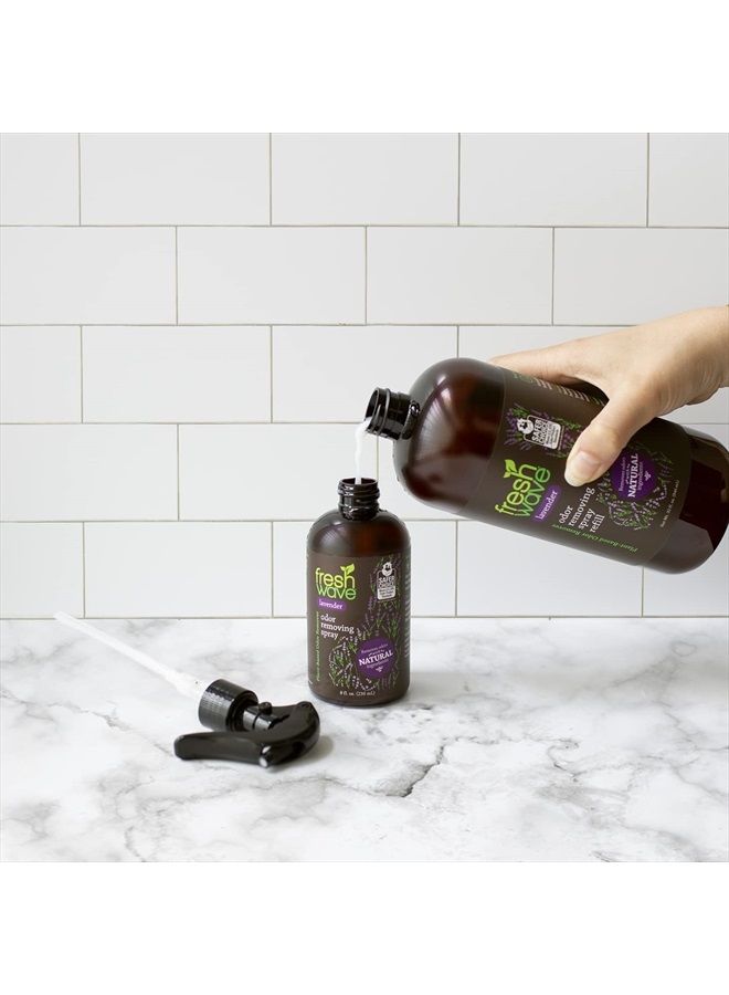 Fresh Wave Lavender Odor Eliminator Spray & Air Freshener Refill, 32 fl. oz. | Original Scent Spray Refills For Up To 4 8oz. Spray Bottles | Safer Odor Relief | Natural Plant-Based Odor Eliminator - Image 5