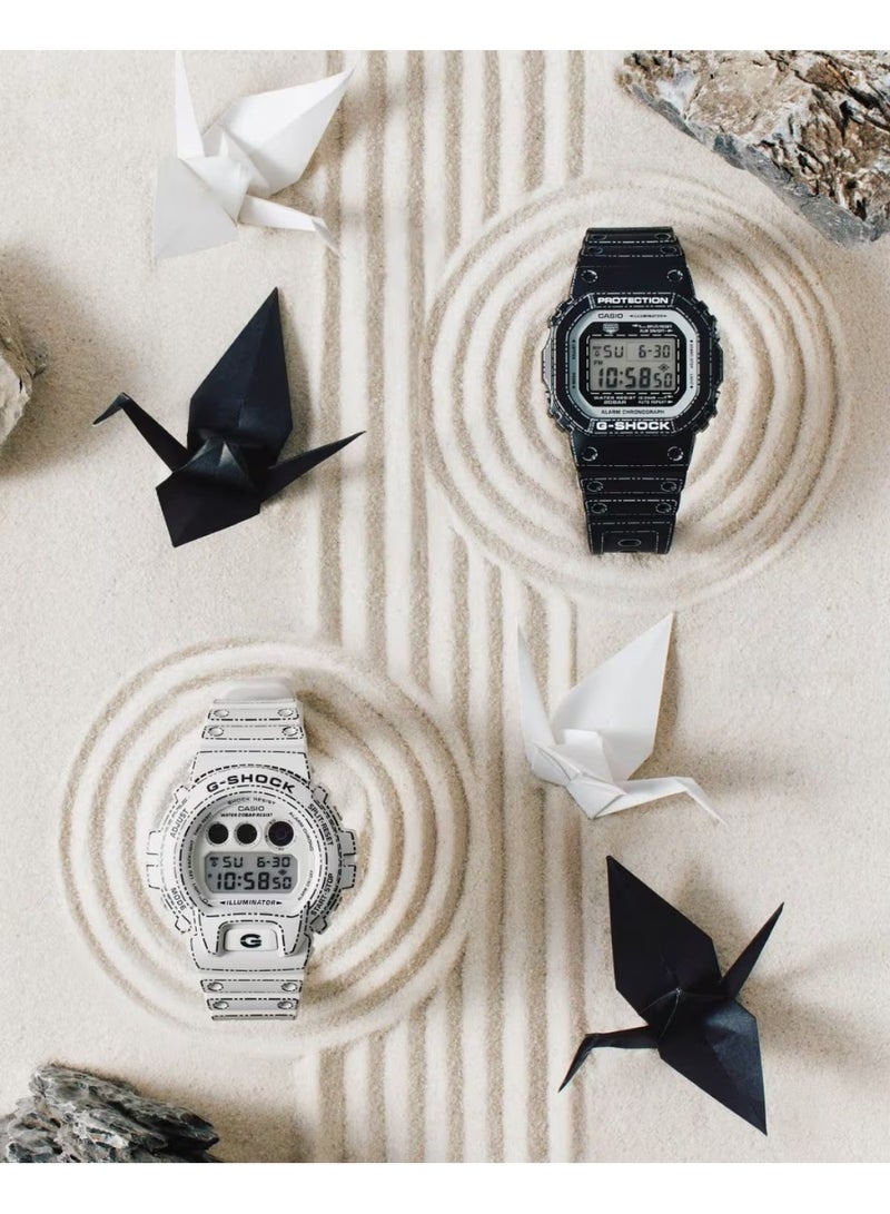CASIO “Origami Edition” Digital Watch DW‑6900RGM‑5, 53.2 mm White Dial, Resin Case & Strap, Shock‑Resistant, 200 m WR - Image 4
