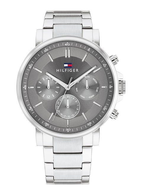 Men's Analog Round Shape Stainless Steel Wrist Watch 1710604 - 44 Mm