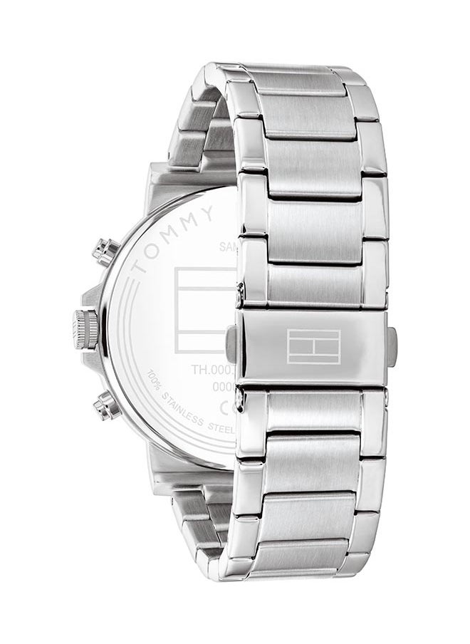 TOMMY HILFIGER ساعة يد رجالية بعقارب دائرية الشكل من الستانلس ستيل 1710604 - 44 ملم  - Image 3