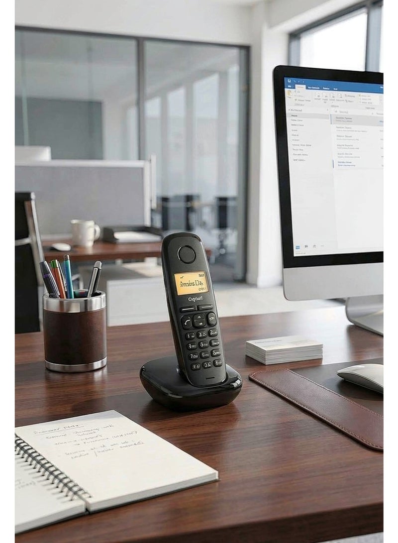 Gigaset A170 Cordless Landline Phone with DECT Technology, 200h Standby, 50 Contact Phonebook – Black made in Germany - Image 4