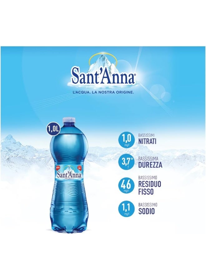 Sant'Anna Mineral Sparkling Water 6 x 1 L - Image 3