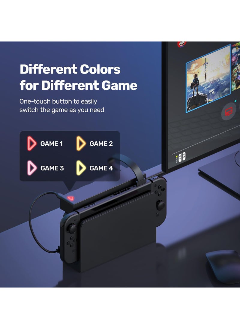 erorex 8-in-1 Game Card Reader for Nintendo Switch/Switch OLED Console and Dock, multiple Switch Games Reader, Card Storage Holder Accessories (4 Slots for Switching Games + 4 Slots for Storage)  - Image 4