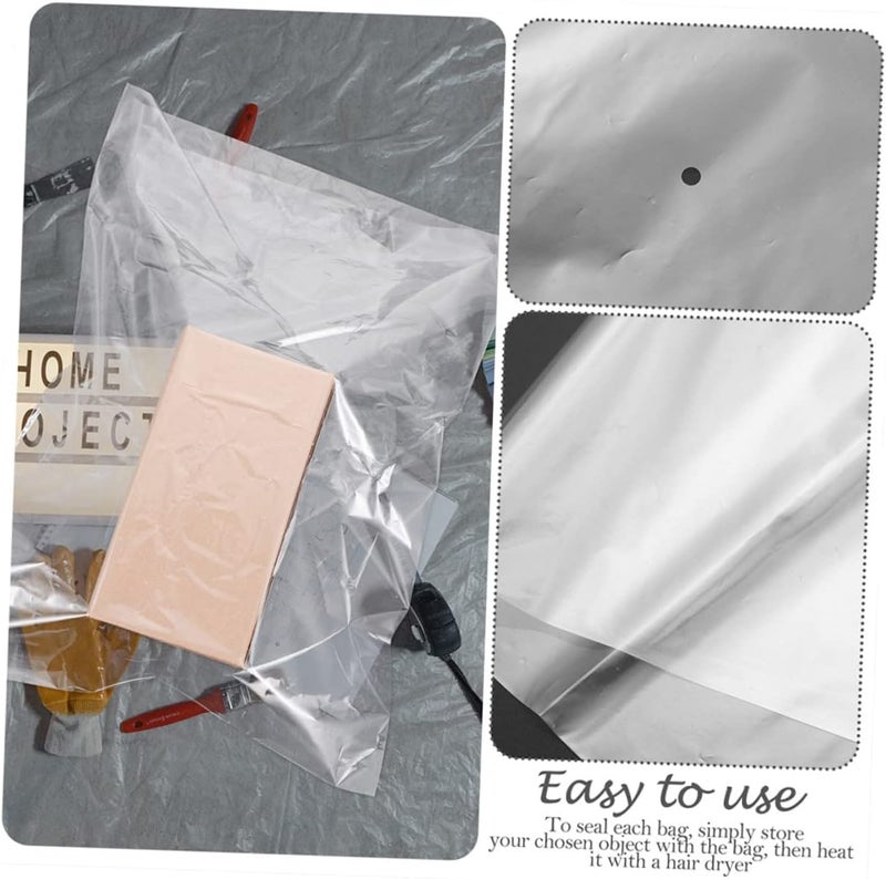 PRETYZOOM 200pcs Heat Shrink Wrap Bags PVC Shrink Film for DIY Crafts Odorless and Food-Safe Packaging Multifunctional - Image 4