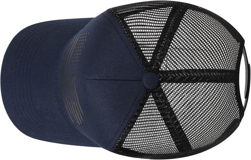 VIONLAN Baseball Cap American Flag Trucker Hat for Men Women 3D Embossed Logo Adjustable Outdoor Mesh Snapback Hat - Image 4