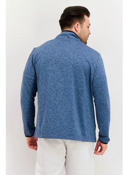 SKECHERS Men Sportswear Fit Long Sleeve Training Jacket, Blue Combo  - Image 3