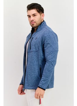 SKECHERS Men Sportswear Fit Long Sleeve Training Jacket, Blue Combo  - Image 2