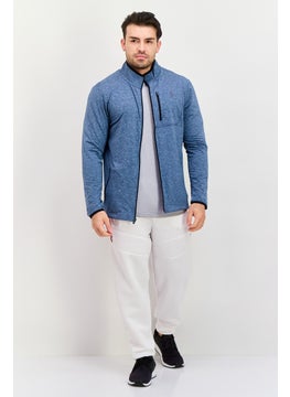 SKECHERS Men Sportswear Fit Long Sleeve Training Jacket, Blue Combo  - Image 4