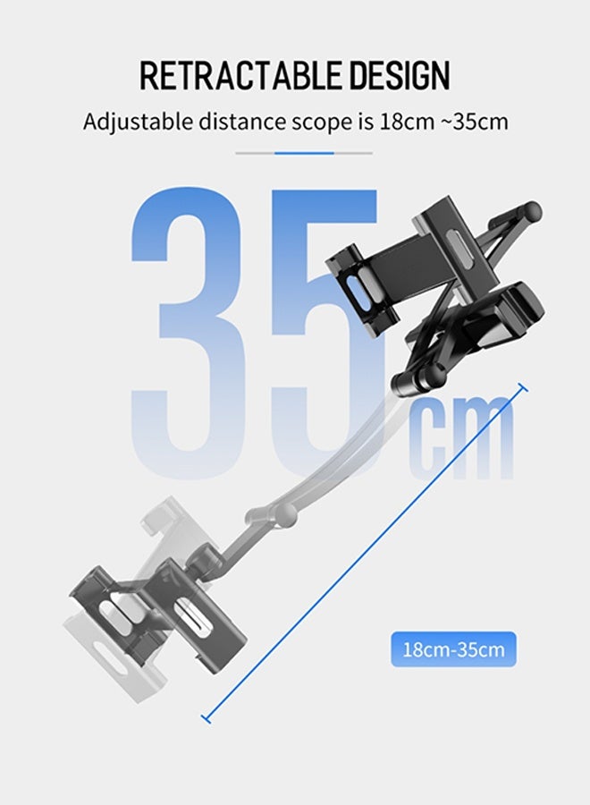 YIM-VIBEHAUS Tablet Holder for Car Headrest, Adjustable Phone Mount for Car Back Seat, Secure and Stable, Suitable for 16-26cm Devices, Adjustable Distance, Viewing Angle, Rotating Screen - Image 4