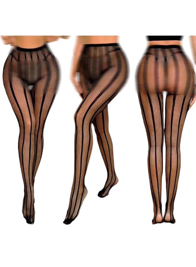 6 Pack Jacquard Lace Fishnet Stockings, Maturity,Charming,Attractiveness See-Through Slim Pantyhose for Women, See-Through Slim Pantyhose for WomenIdeal for Dating, Photoshoot, Bar Clubbing & Show Performance - Image 5