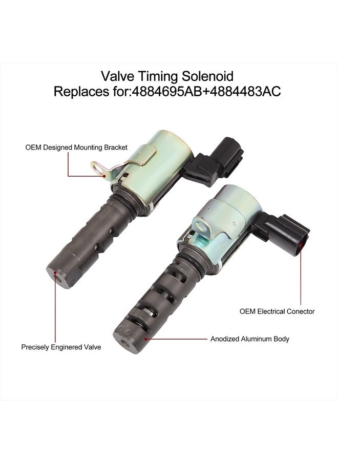 BLPextrm Engine Valve Variable Timing Solenoid Oil Control VVT Left Right Compatible with Chry Avenger Caliber Compass SEBRING Patriot CIRRUS OE# 917-290 917-291 4884695AB 4884483AC  - Image 5