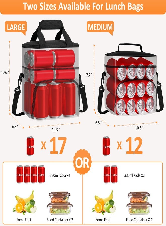 Vankor Insulated Lunch Bag for Men Women, Reusable Lunch Box Leakproof Cooler Lunch Tote Bag with Adjustable Shoulder Strap for Work Office Picnic Beach Travel, Khaki - Image 3