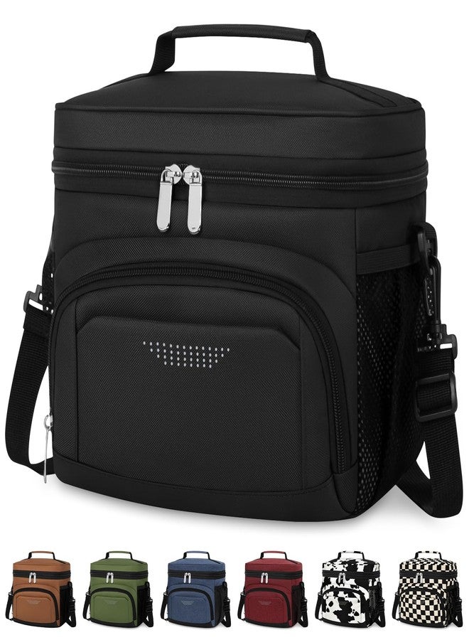 Vankor Insulated Lunch Bag for Men Women, Reusable Lunch Box Leakproof Cooler Lunch Tote Bag with Adjustable Shoulder Strap for Work Office Picnic Beach Travel, Khaki - Image 1