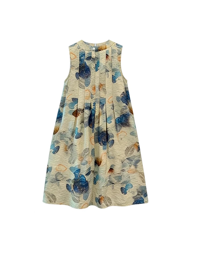 Girls' Dress, Loose Sleeveless Style for All Seasons - Image 4