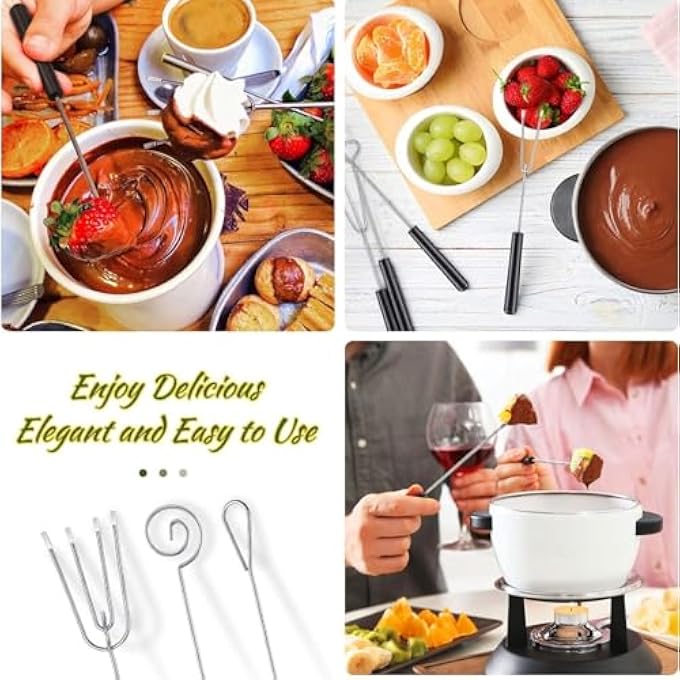 RAYYAN Chocolate Dipping Fork Set Diy Baking Supplies Stainless Steel Decorating Tool Set For Handmade Chocolates PralinesTruffles Multiplex Chef Art Pencil Candy Making Dipping Tool - Image 4