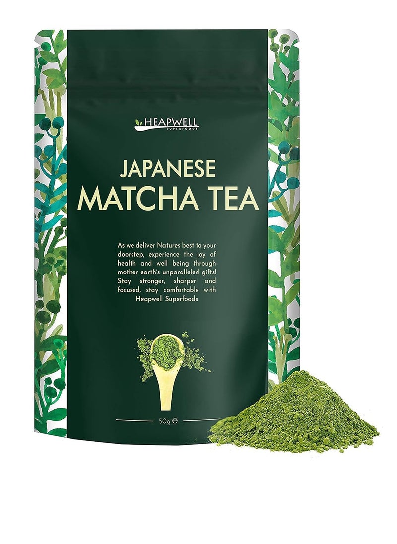 MATCHA Heapwell Superfoods Japanese Matcha Green Tea Powder  50G  50 Servings Sourced From Shizuoka Japan 50 Grams  - Image 1