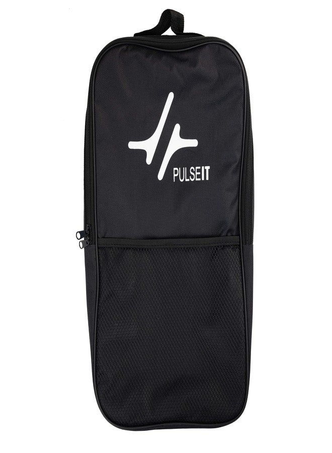 PULSEIT غطاء مضرب بيكلبول من PulseITCase مزود بجيب، ومساحة تخزين إضافية. جيب للهاتف المحمول والملحقات. يتسع لمضربين و4 كرات، إغلاق بسحاب - مصنوع من مادة مقاومة للماء والصدمات. - Image 1