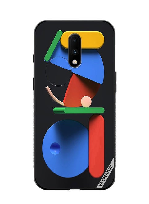 Protective Case Cover For OnePlus 7 Art Of Life Abstract Design Multicolour
