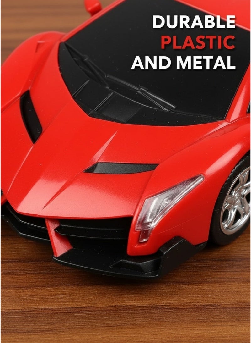 LEXIN Remote Control Car With Transforming Robot Feature, 360° Rotating Drift, One-Button Deformation, Red Gift Toy For Boys And Girls - Image 5