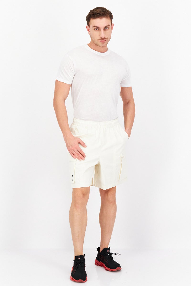 PUMA Men Regular Fit Training Shorts, Cream  - Image 2