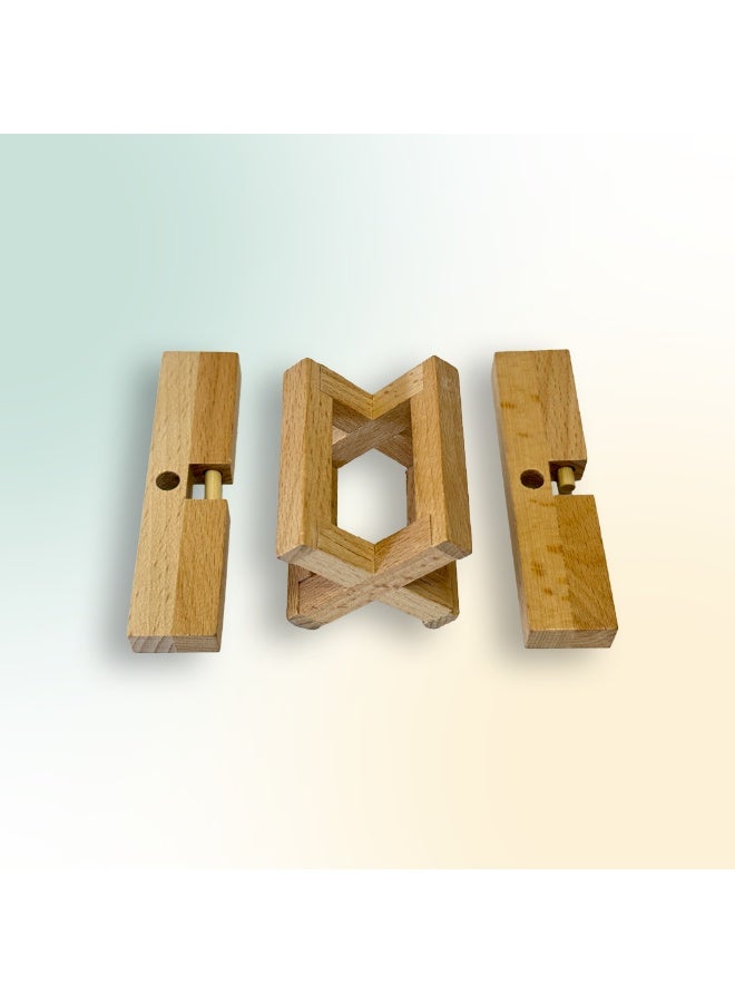 أحجية خشبية على شكل ندفة ثلج - Image 2