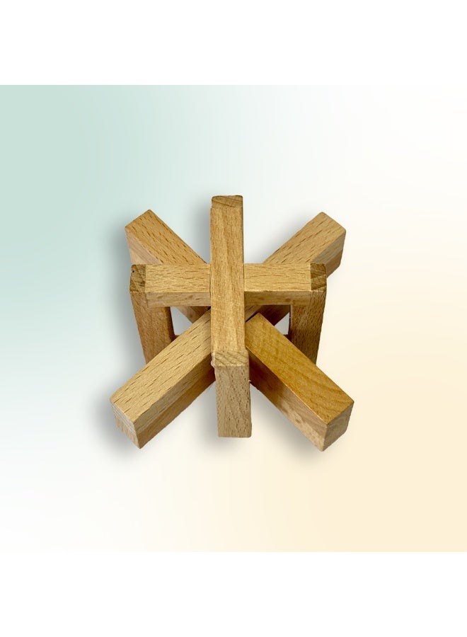 أحجية خشبية على شكل ندفة ثلج - Image 1