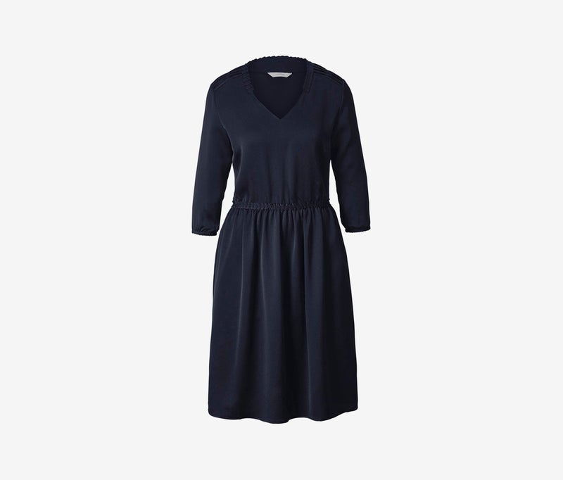 Tchibo Women Plain Mini Dress, Blue - Image 2