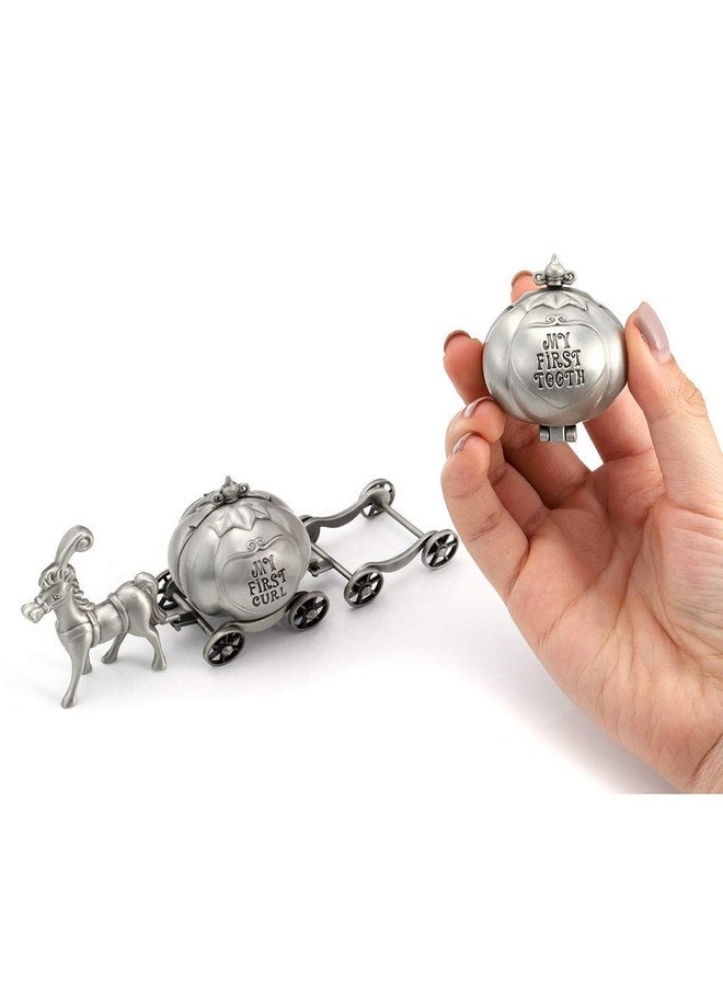 Mogoko Silver Tooth Holder, My First Tooth and Curl Keepsake Box Set, Baby Teeth Fairy Containter Gift Box for Child Kids - Image 4