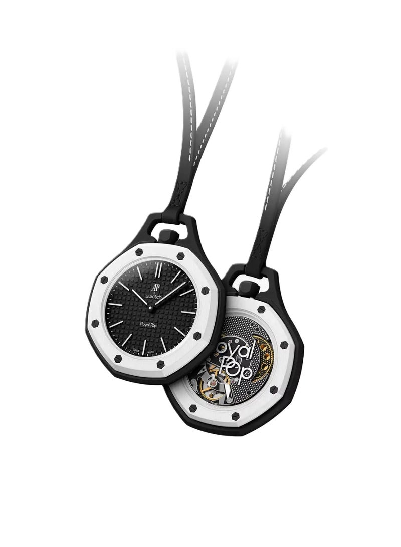 Ap X Swatch Royal Pop Watch Replica - Bioceramic Case Mini Fashion Keychain Watch for Bags, Pocket Watch, Gifts & Everyday Use - Image 1