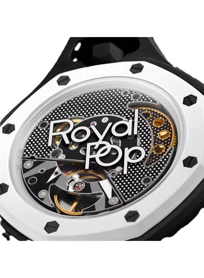 Ap X Swatch Royal Pop Watch Replica - Bioceramic Case Mini Fashion Keychain Watch for Bags, Pocket Watch, Gifts & Everyday Use - Image 4