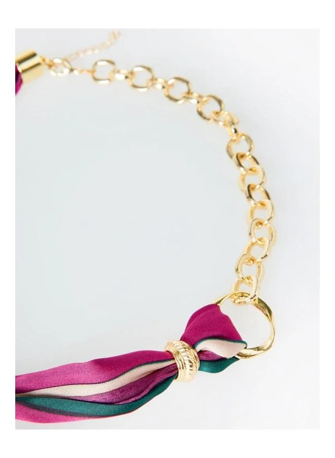 Jimmy Key  Mixed Metal Figure Chain Scarf Necklace. for Women | Best Price UAE