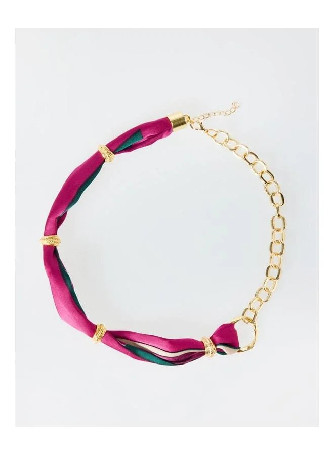Jimmy Key  Mixed Metal Figure Chain Scarf Necklace. for Women | Best Price UAE