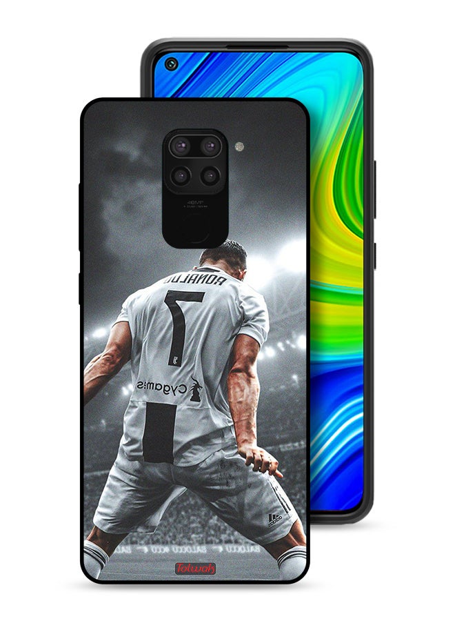 Tolwak Xiaomi Redmi Note 9 Protective Case Cover Cristiano Ronaldo Celebration - Image 1