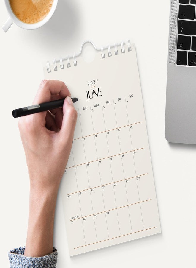 Karto Small Wall Calendar 2026 - Vertical 6x9 inch January 2026 to June 2027 - Small, Versatile, and Easy Planning with the Aesthetic Desk Monthly Calendar - Beige - Image 5