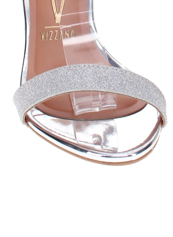 VIZZANO Vizzano Ladies Low Heel Sandals Silver | Made In Brazil