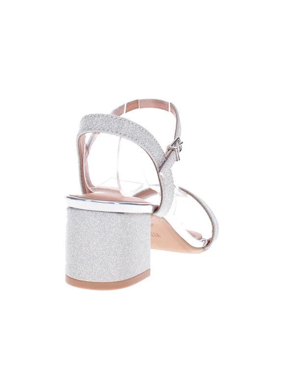 VIZZANO Vizzano Ladies Low Heel Sandals Silver | Made In Brazil