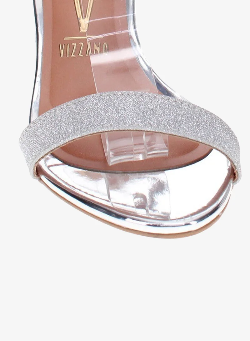 VIZZANO  Vizzano Ladies Low Heel Sandals Silver | Made In Brazil for Women | Best Price UAE