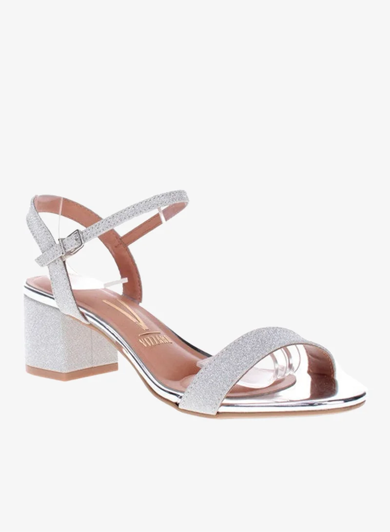 VIZZANO Vizzano Ladies Low Heel Sandals Silver | Made In Brazil