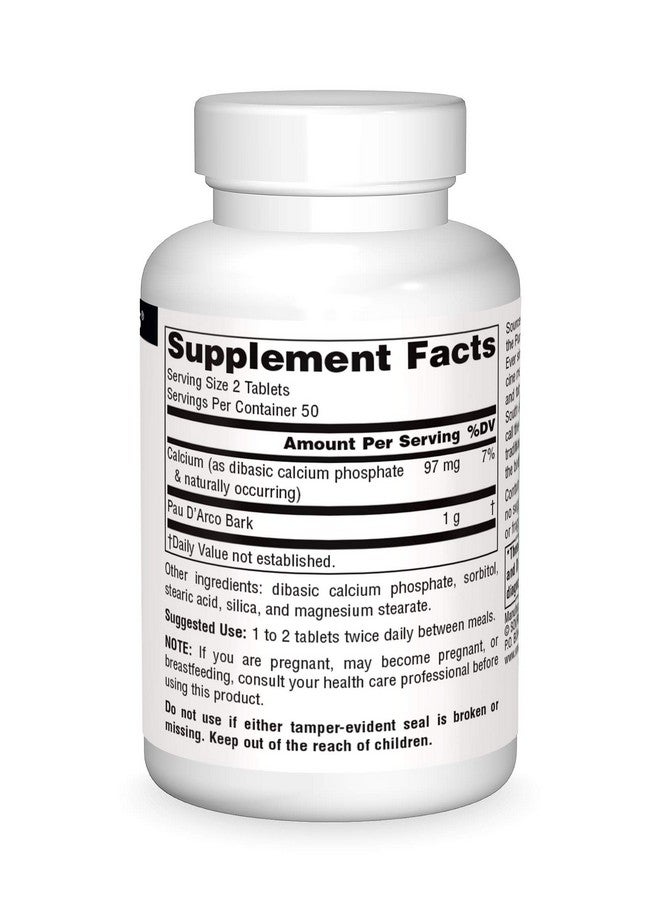 Source Naturals PAU D'Arco Dietary Supplement - 100 Tablets - Image 3