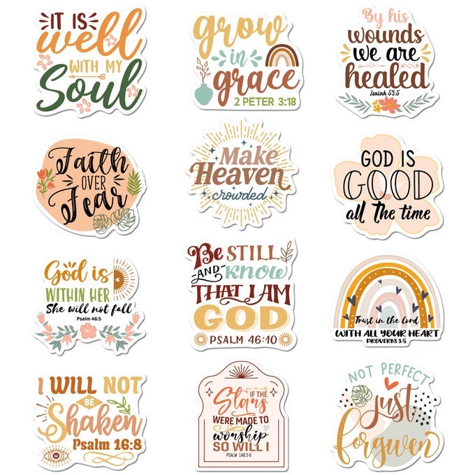 CHRISTIAN BIBLE VERSE FRIDGE MAGNET STICKERS 12PCS BOHO FAITH BASED LOCKER MAGNETS INSPIRATIONAL MAGNETIC STICKERS DECORATIONS FOR OFFICE CLASSROOM CHRISTIAN GIFTS
